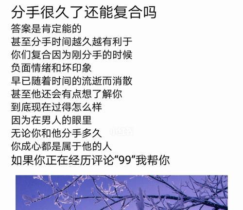 异地恋情挽回教程，让你重新点亮感情火花（经典方法，让你顺利挽回异地恋感情）  第2张