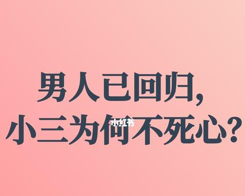 男人为什么不肯放手小三（揭秘男人心理）  第2张